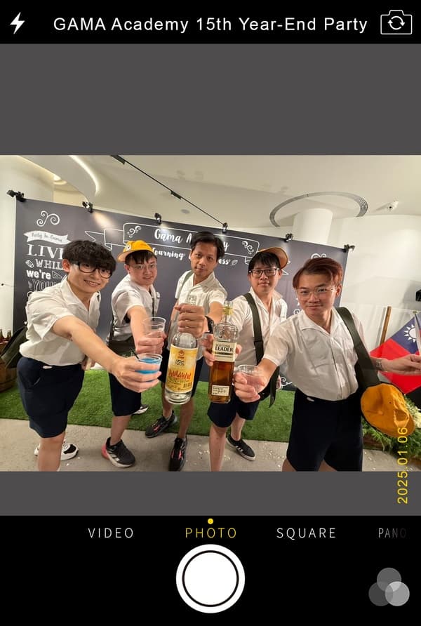 Staff toasting at Canon’s annual Dinner & Dance