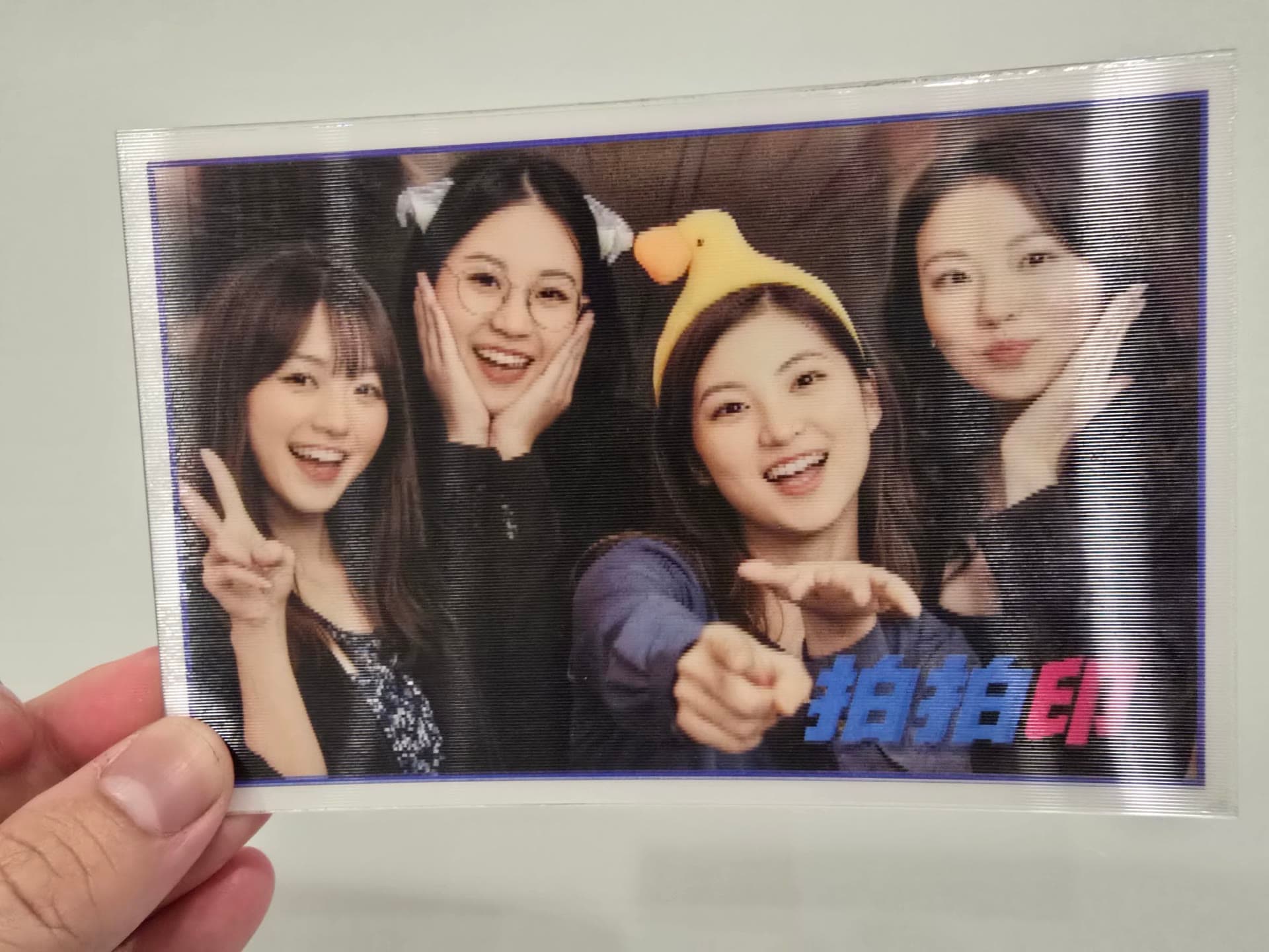 Real shot: the original-photo side of the card