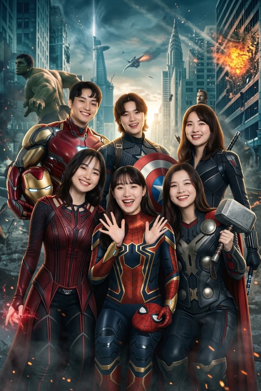 Superhero / Marvel-style AI transformation