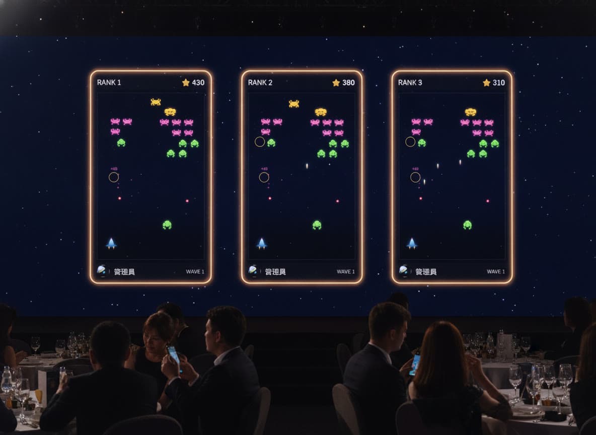 RANK 1–3 live cards broadcasting the leaders' game views
