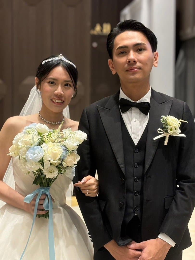 Original photo — A formal guest photo transformed into an AI art portrait